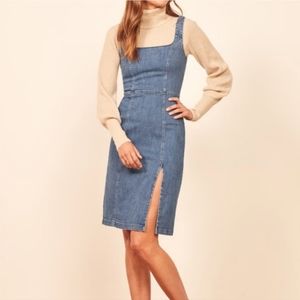 Reformation | Joella Denim Dress in Darwin Size 10